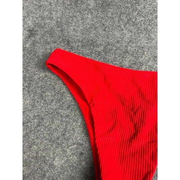 LPA Revolve Swim Suit Women Small Red Ribbed Baby Doll Stretch Bottom - Picture 5 of 8
